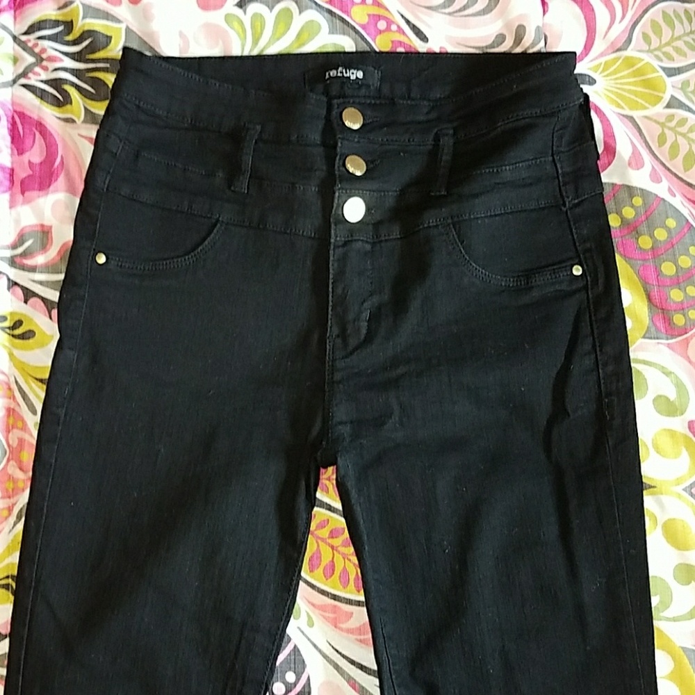 Refuge Hi- waisted size 8 skinny stretch pants